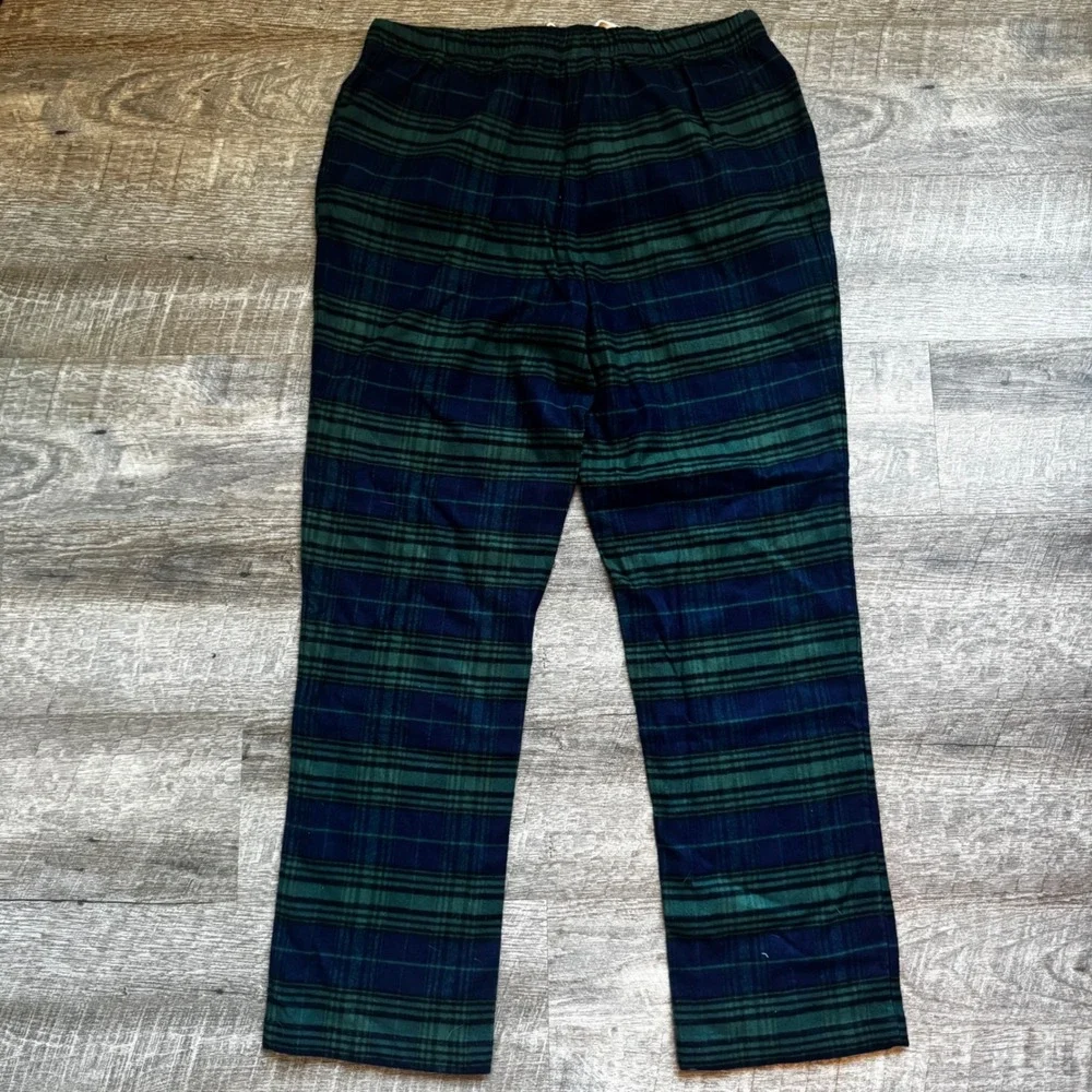 Vineyard Vines Plaid Pajama Pants‎ Medium Navy Green Cotton Viscose Lounge